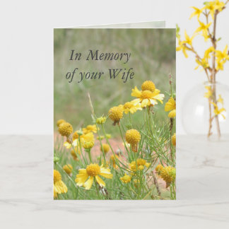 In Memory of your Wife Card by Janz