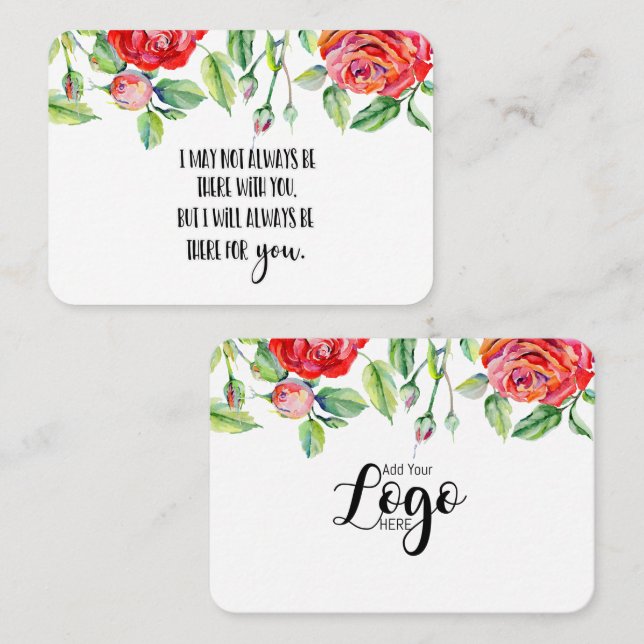 In Memory Sympathy Memorial Angel keepsake gift Business Card (Front/Back)