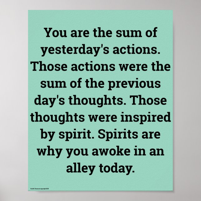 In moderation... Print, Value Poster (Devant)