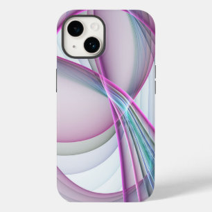 In Motion, Modern Abstract Colourful Fractal Art iPhone 14 Case