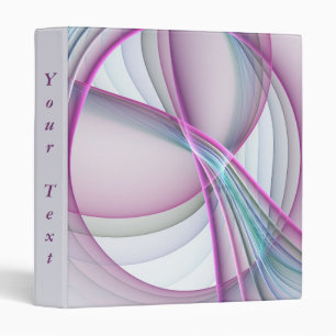 In Motion, Modern Abstract Colourful Fractal Text Binder
