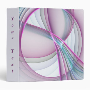 In Motion, Modern Abstract Colourful Fractal Text Binder