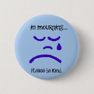 in mourning by peacewillow 2 inch round button