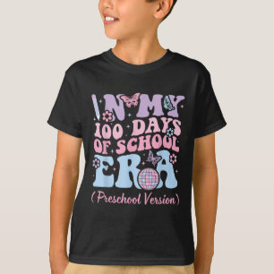 In My 100 Days Of School Era Kids Retro Preschool  T-Shirt