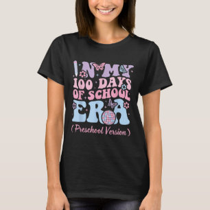 In My 100 Days Of School Era Kids Retro Preschool T-Shirt