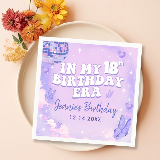 In My 18th Birthday Era Party Napkin (Creator Uploaded)