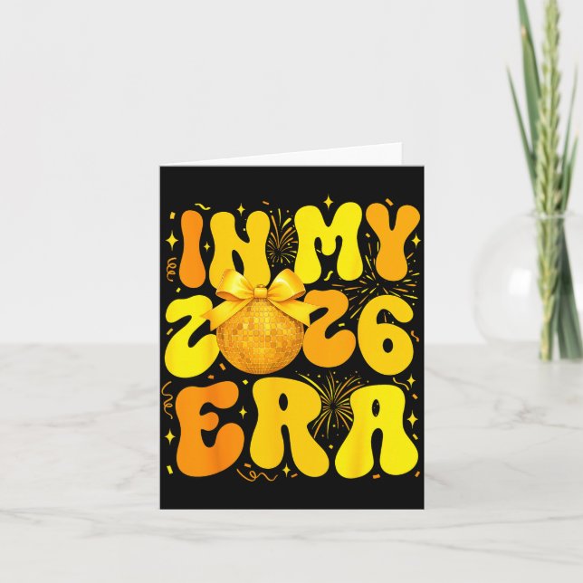 In My 2026 Era Happy New Year 2026 Family Matching Card (Front)