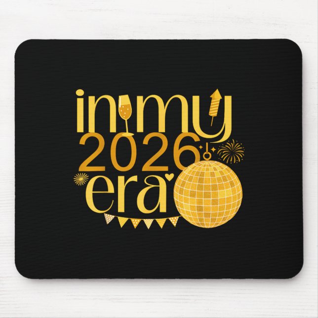 In My 2026 Era Happy New Year Party Countdown Fami Mouse Pad (Front)