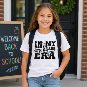 In My 5th Grade Era   Back To School Fun Retro  T-Shirt