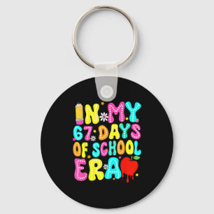 In My 67 Day Of School Era Kids Six Seven Meme 6 7 Keychain