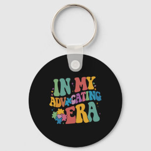 In My Advocating Era Sped Teacher Autism Awareness Keychain
