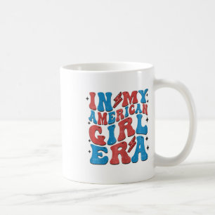 In My American Girl Era Retro 4th Of July Fourth G Coffee Mug