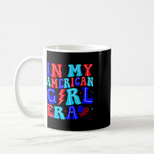 In My American Girl Era Retro 4th Of July Fourth G Coffee Mug