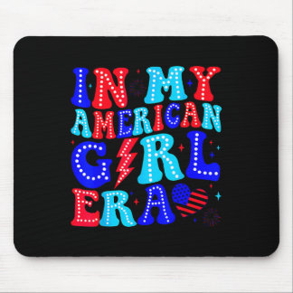 In My American Girl Era Retro 4th Of July Fourth G Mouse Pad