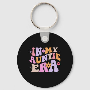 In My Auntie Era Retro Groovy For Cute Aunt Life M Keychain