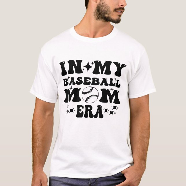 In My Baseball Mom Era, Baseball Graphic Tee (Front)