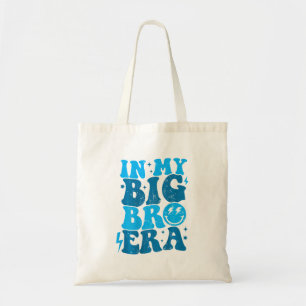 In My Big Bro Era Funny Groovy Tee Big Bro Era Tote Bag