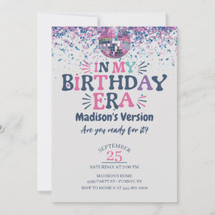 In My Birthday Era Birthday Invitation