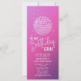 In My Birthday Era, Era Party, Eras Party Photo   Invitation