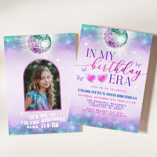 In My Birthday Era Invitation - Teen Birthday Girl