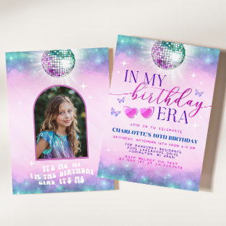In My Birthday Era Invitation - Teen Birthday Girl