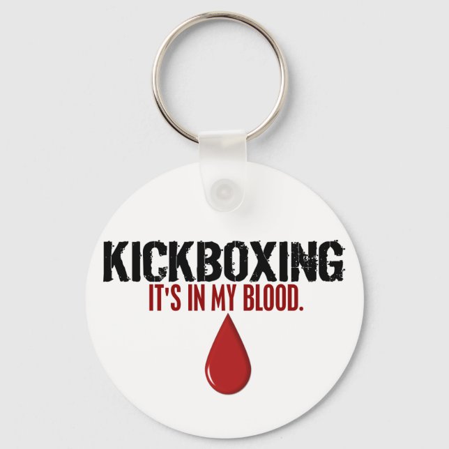 In My Blood KICKBOXING Keychain (Front)