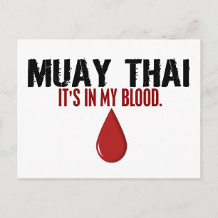 In My Blood MUAY THAI Postcard