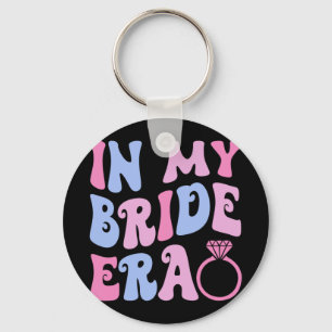 In My Bride Era Wedding Bridal Party Engagement Ba Keychain