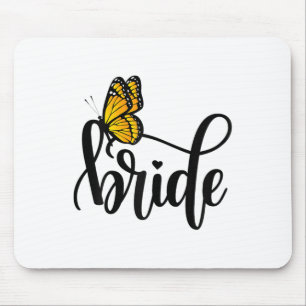 In My Bride-to-be Era Butterfly Bliss And Floral W Mouse Pad