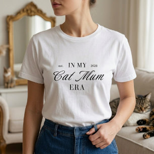 In My Cat Mum Era Fun Simple Lover Personalized Tri-Blend Shirt