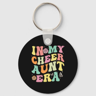 In My Cheer Aunt Era Cheerleading Women Girls Teen Keychain