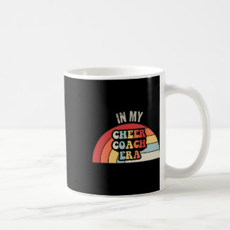 In My Cheer Coach Era Retro Rainbow Vibes  Coffee Mug