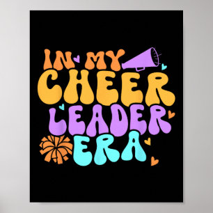 In My Cheer Girl Era Groovy Cheerleader Cheerleadi Poster