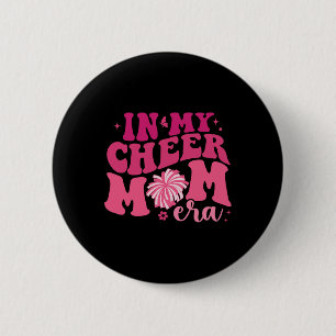 In My Cheer Mom Era Cheerleading Football Cheer Mo 2 Inch Round Button