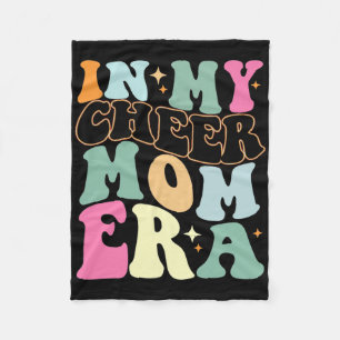 In My Cheer Mom Era Funny Cheerleading Fleece Blanket