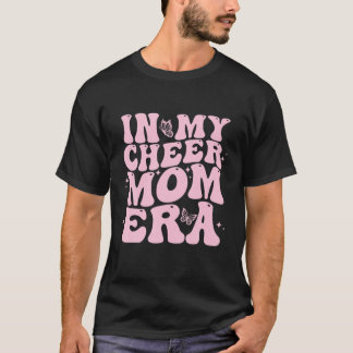In My Cheer Mom Era Funny Cheerleading Football Mo T-Shirt