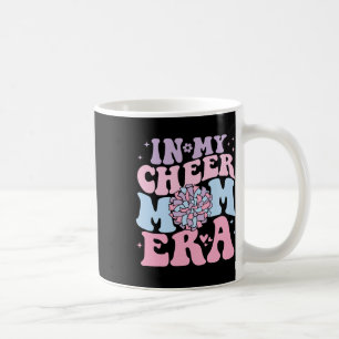 In My Cheer Mom Era Groovy Cheerleading Football M Coffee Mug