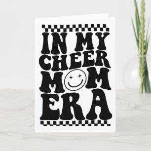 In My Cheer Mom Era Trendy Cheerleading Footll Mom Card