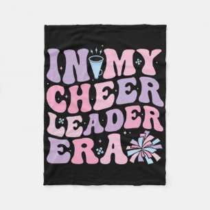 In My Cheerleader Era Cheerleading Funny Cheer Wom Fleece Blanket