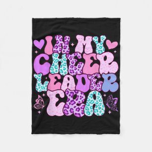 In My Cheerleader Era Girls Cheer Coach Cheerleadi Fleece Blanket