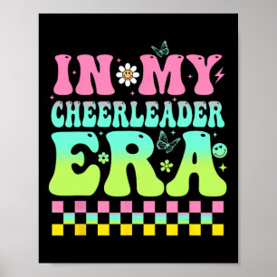 In My Cheerleader Era Women Trendy Cheerleading Fo Poster
