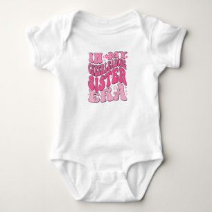 In My Cheerleading Sister Era baby retro bodysuit