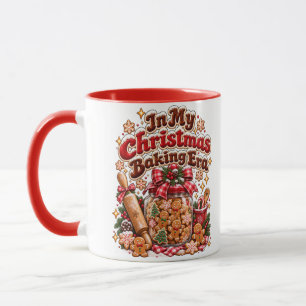 In My Christmas Baking Era Retro Gingerbread Mug
