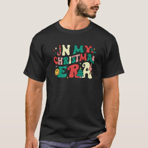In My Christmas Era Xmas Groovy Retro Santa Squad T-Shirt
