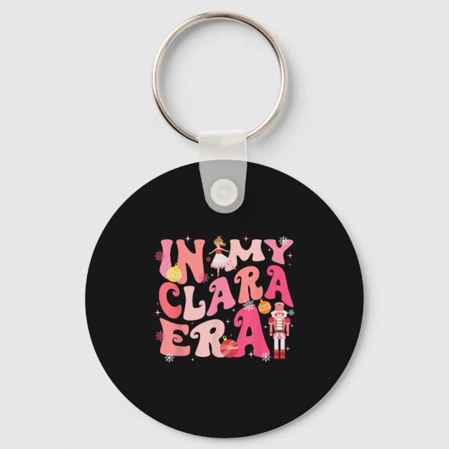 In My Clara Era Nutcracker Xmas Christmas Pyjamas  Keychain (Front)