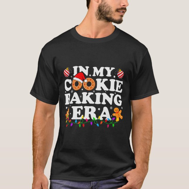 In My Cookie Baking Era Groovy Christmas Tee Famil (Front)
