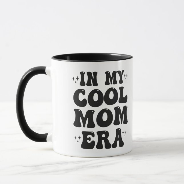 In my Cool Mom Era Groovy Funny Mother Day  Mug (Left)