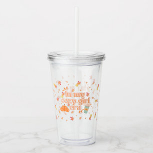 In my cozy girl era acrylic tumbler