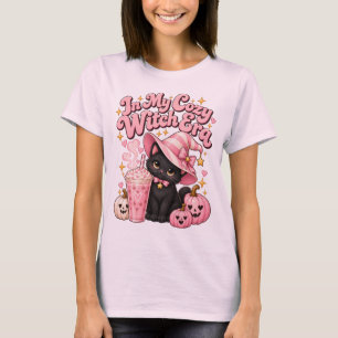 In My Cozy Witch Era Pink Halloween T-Shirt