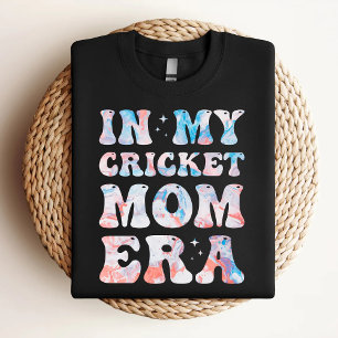 In My Cricket Mom Era Colourful Cricket Mom T-Shirt